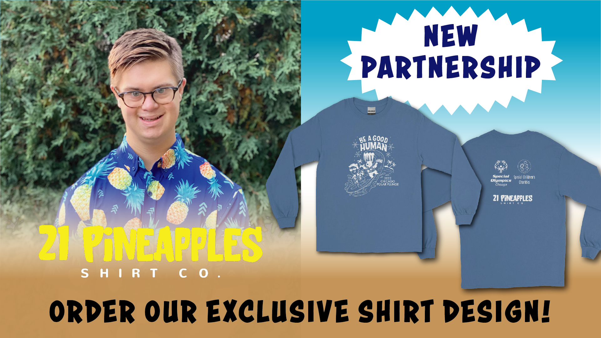New Partnership with 21 Pineapples! Order our exclusive shirt design.png